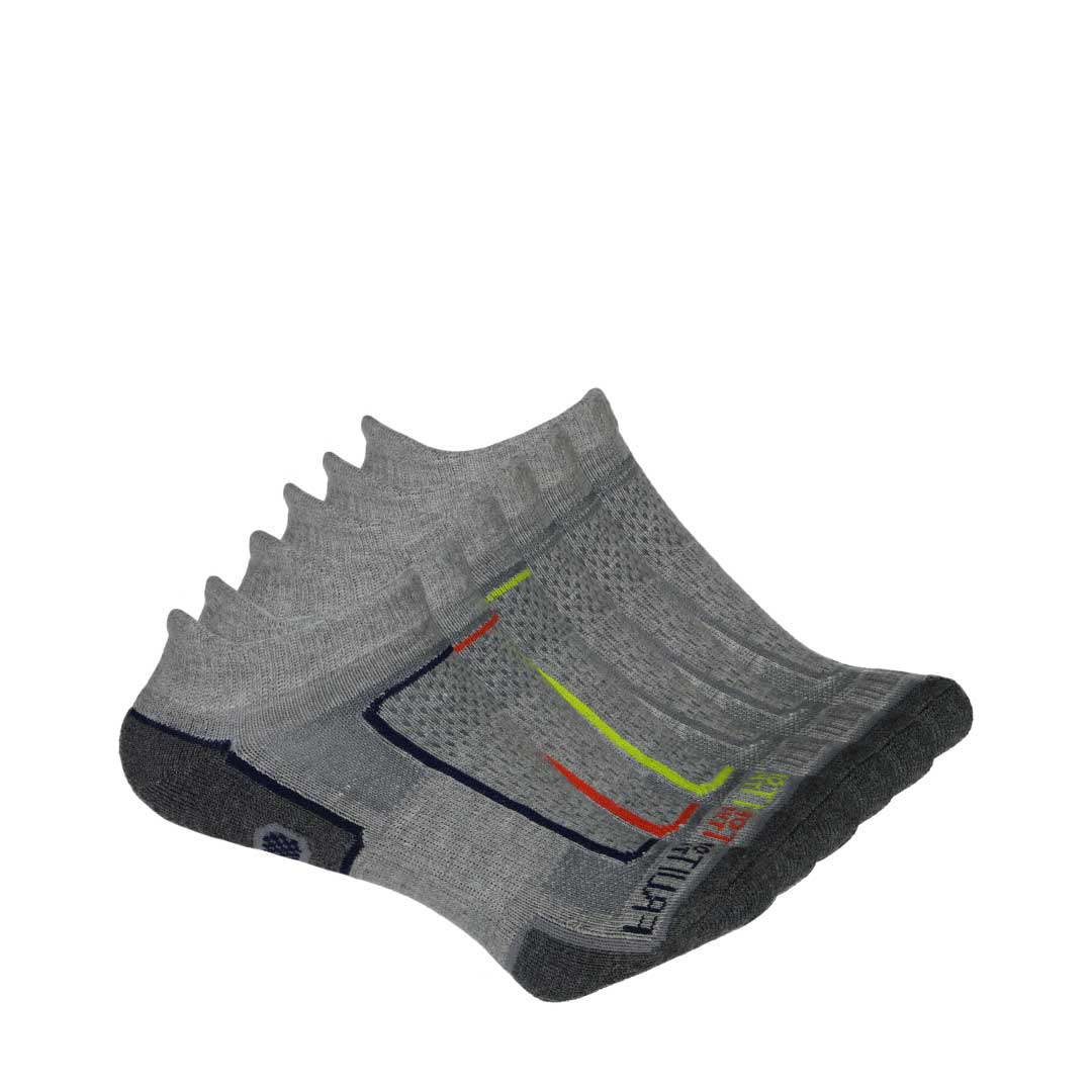 Fruit Of The Loom - Kids' 6 Pack Low Cut Socks (FRB10420T6 GYAST)
