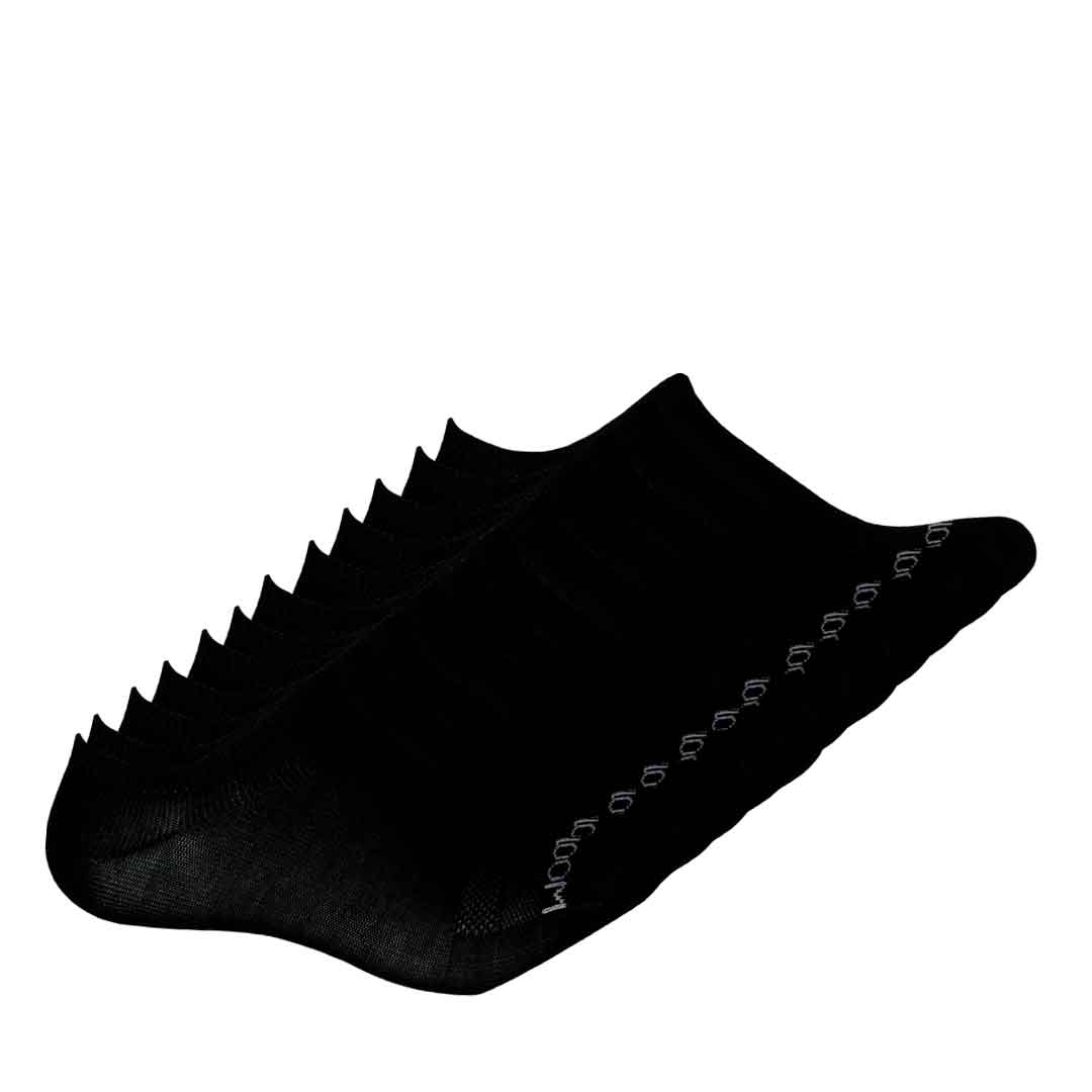 Fruit Of The Loom - Women's 12 Pack No Show Socks (FRW10010NB BLACK)