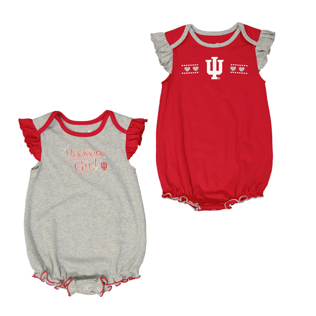 Girls' (Infant) Indiana Hoosiers Creeper Pack (KA423D6 85N)