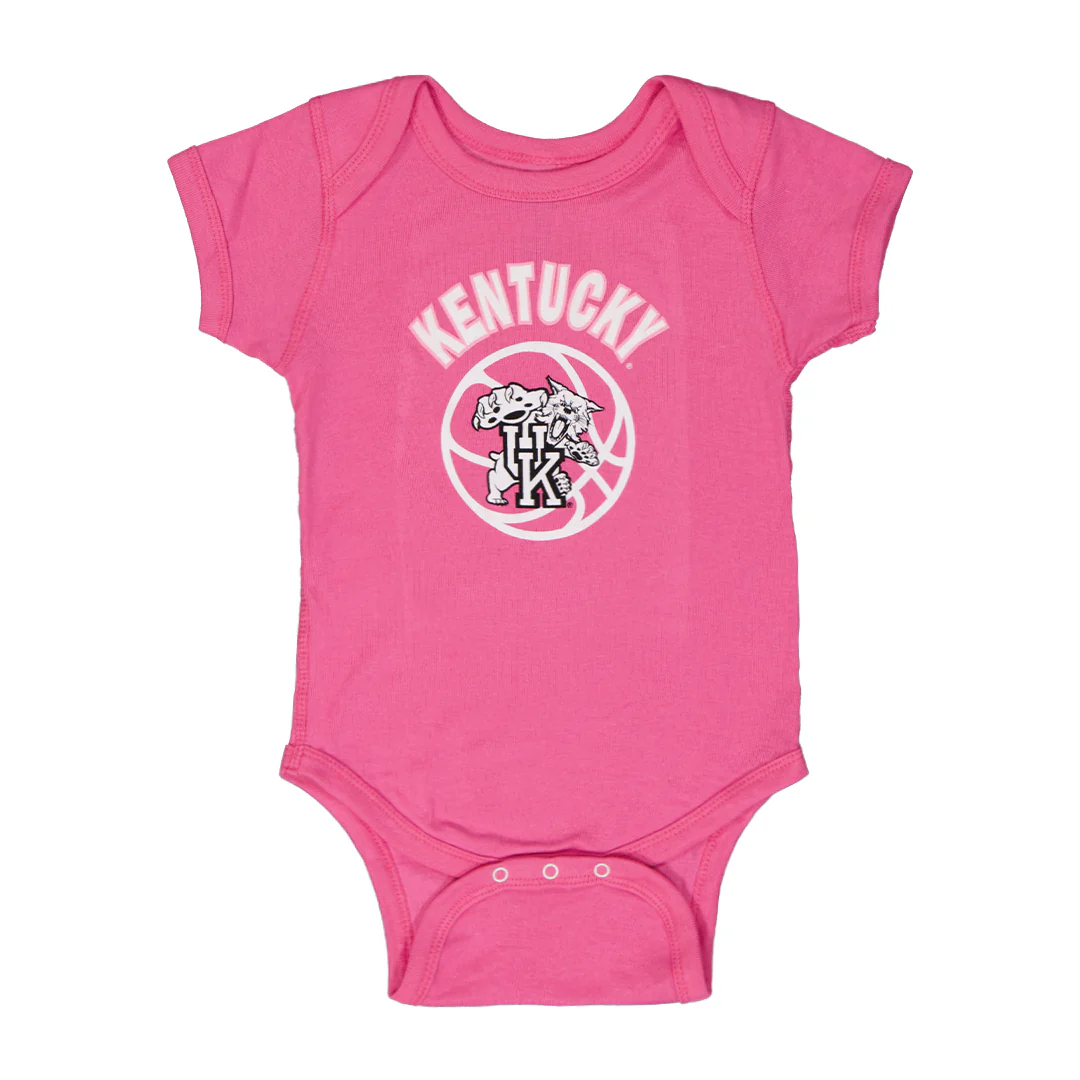 Girls' (Infant) Kentucky Wildcats Chest Bump Creeper (K2SBKSV 76)