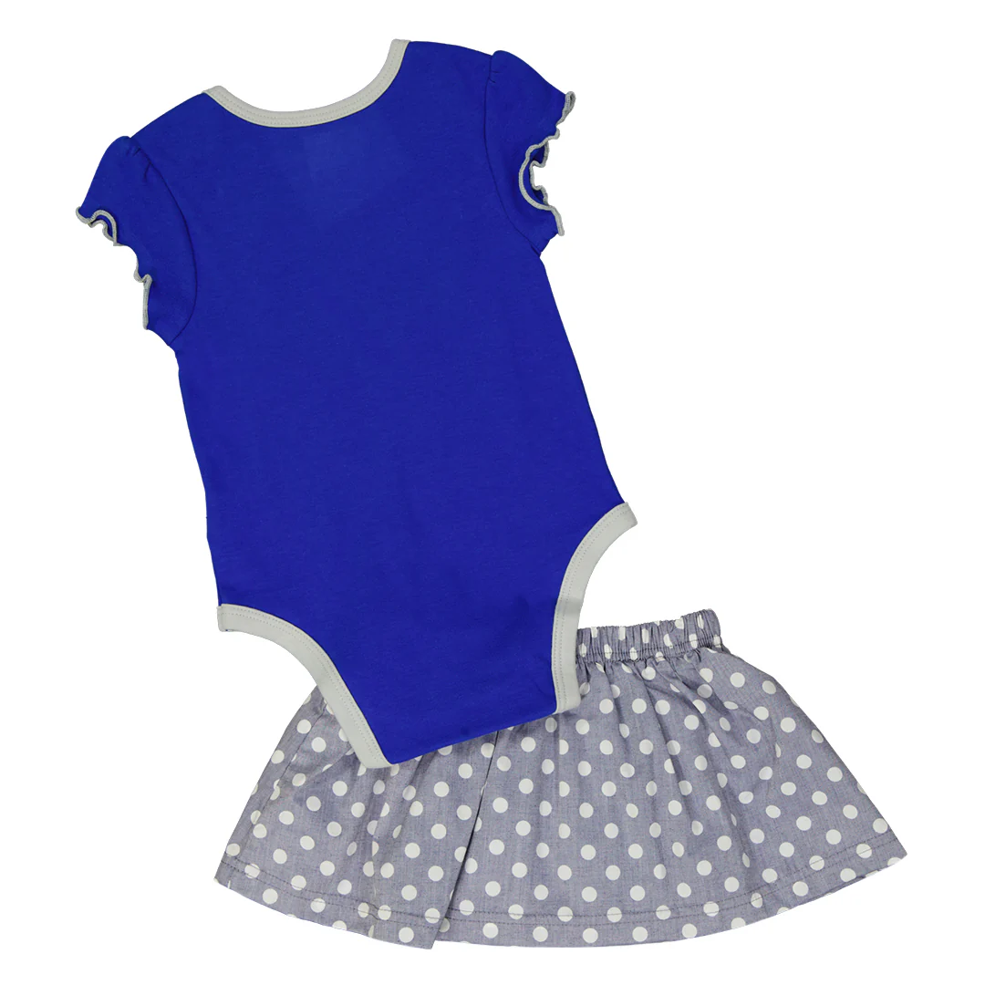 Girls' (Infant) Kentucky Wildcats Onesie With Skirt (KJ42FON 768) - Image 2