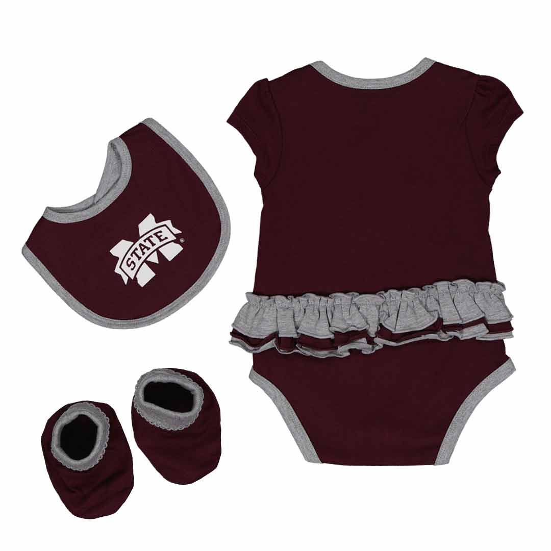 Girls' (Infant) Mississippi State Bulldogs Trifecta Set (K413JQ 89) - Image 2