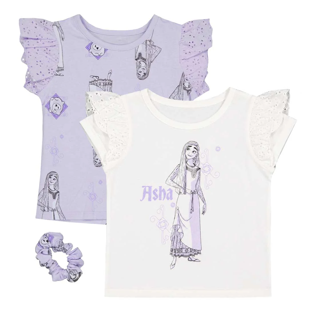 Girls' (Toddler) Disney Wish T-Shirt & Rubberband Set (DSWS00TCP3CA1TY 56LPI)