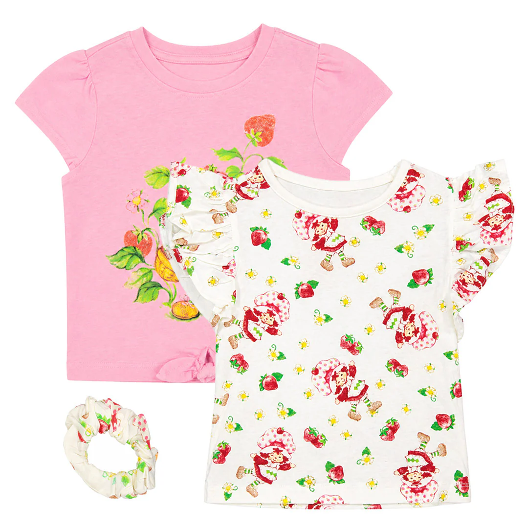 Girls' (Toddler) 2 Pack T-Shirt Set (S3SC07SCP3CA1TY 65PIV)