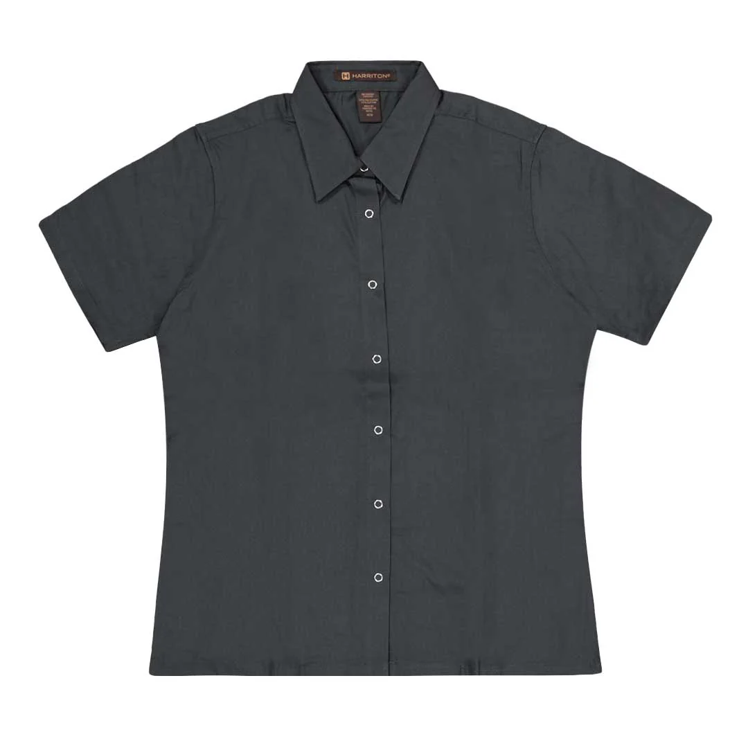 Harriton - Women's Advantage Snap Closure Short Sleeve Shirt (M545W 43)