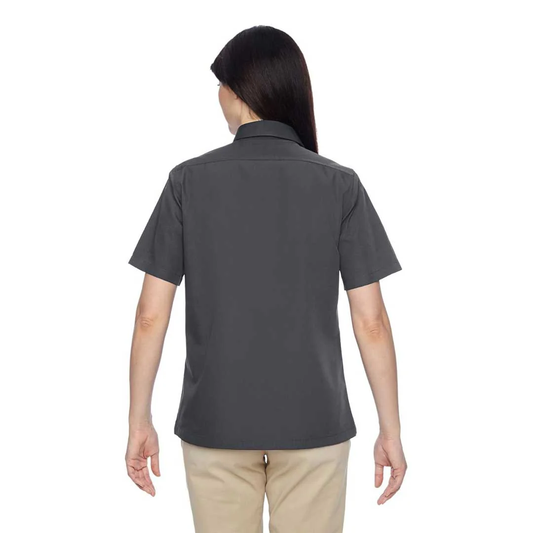 Harriton - Women's Advantage Snap Closure Short Sleeve Shirt (M545W 43) - Image 3
