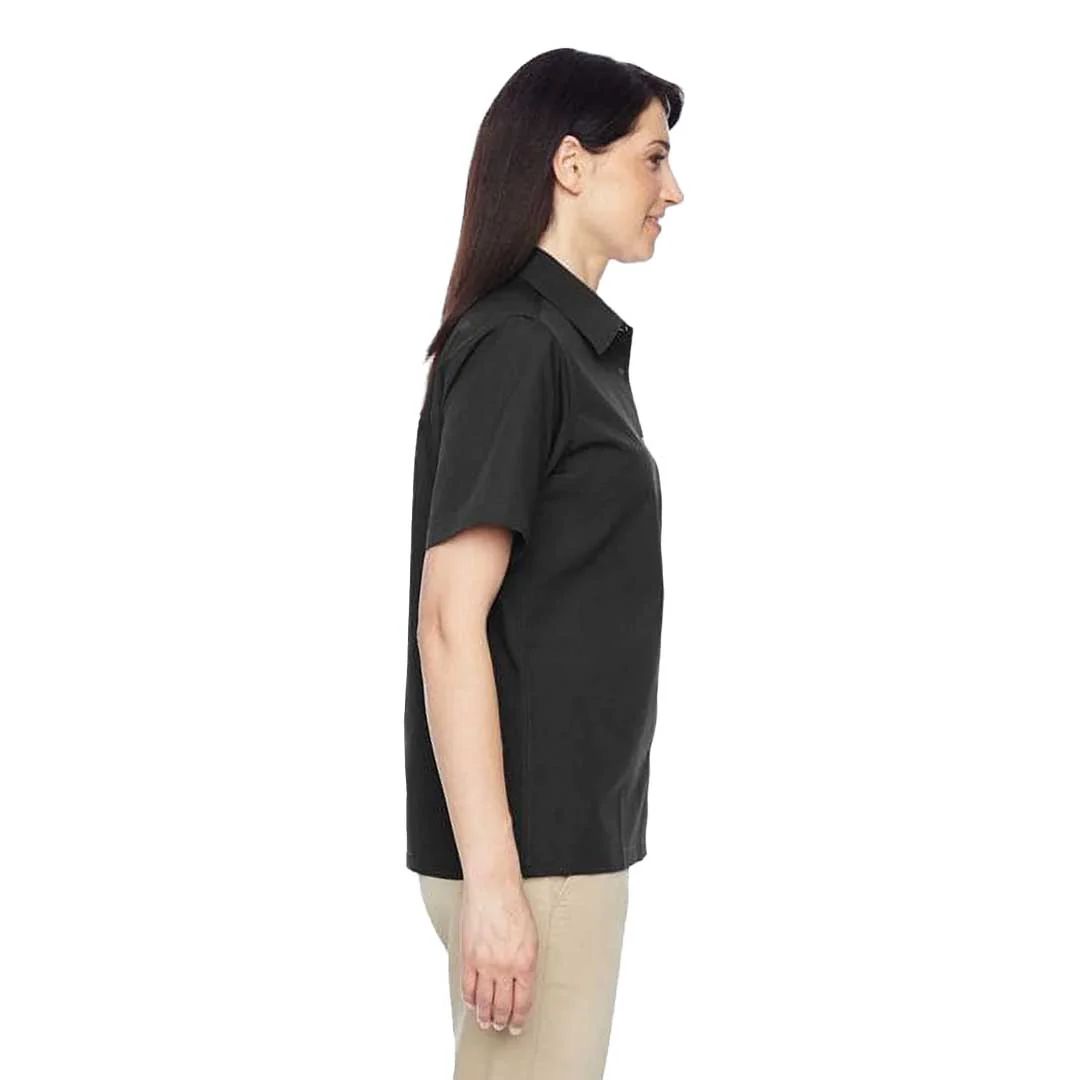 Harriton - Women's Advantage Snap Closure Short Sleeve Shirt (M545W 51) - Image 3