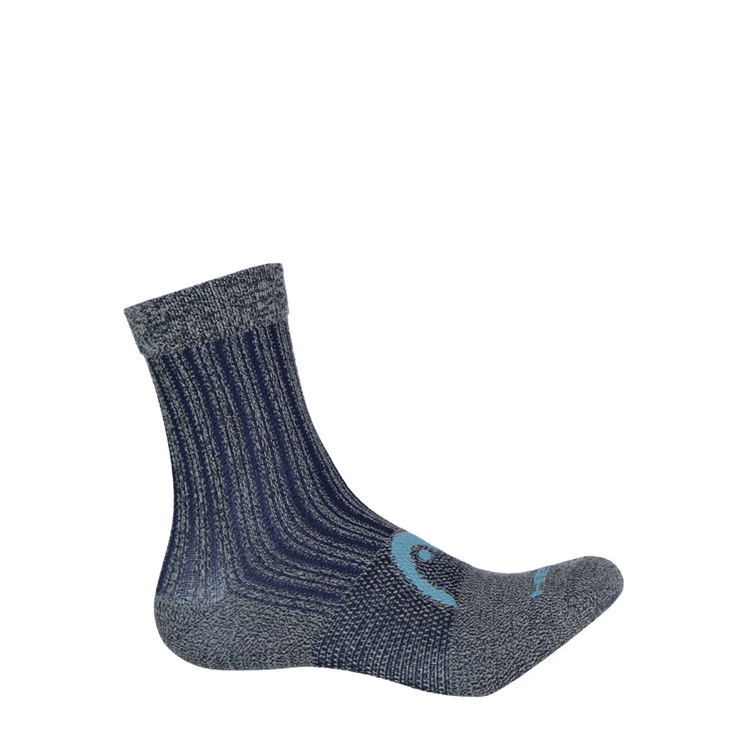 Head - Men's Nylon 3 Pack Mid Crew Socks (HEMH032 BLU) - Image 3