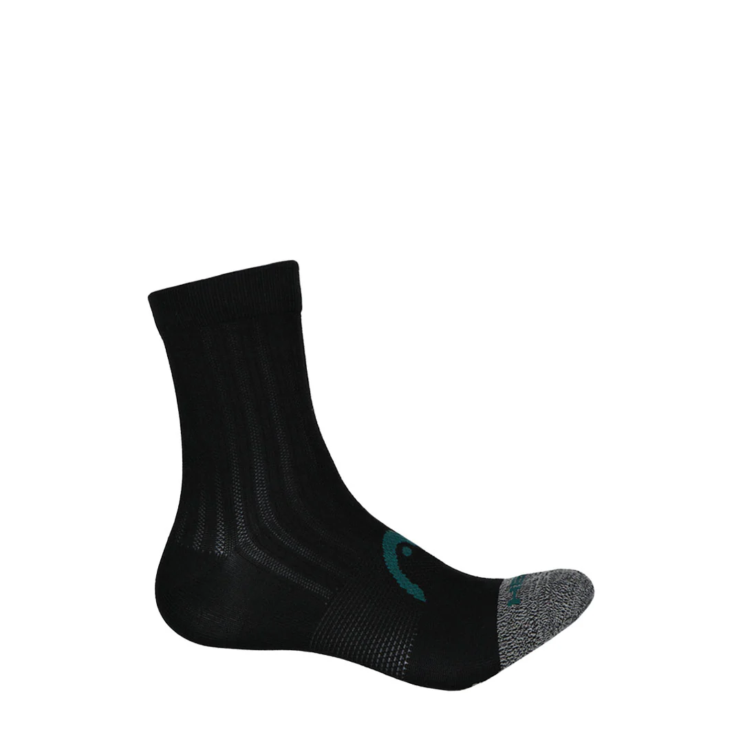 Head - Men's Nylon 3 Pack Mid Crew Socks (HEMH032 BLK) - Image 2