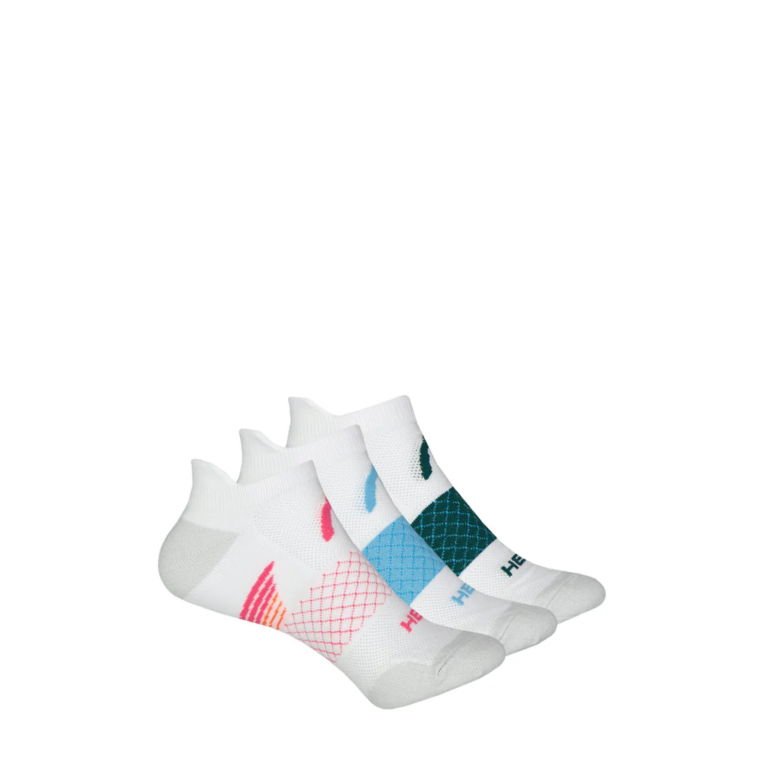 Head - Women's Nylon 3 Pack Low Cut Performance Socks (HELH020 WHT)
