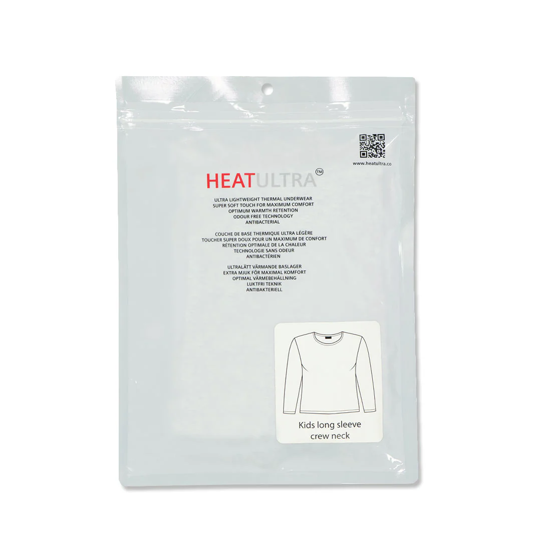 Heat Ultra - Kids' (Junior) Long Sleeve Crew Neck Top (95505 GRY-B) - Image 2