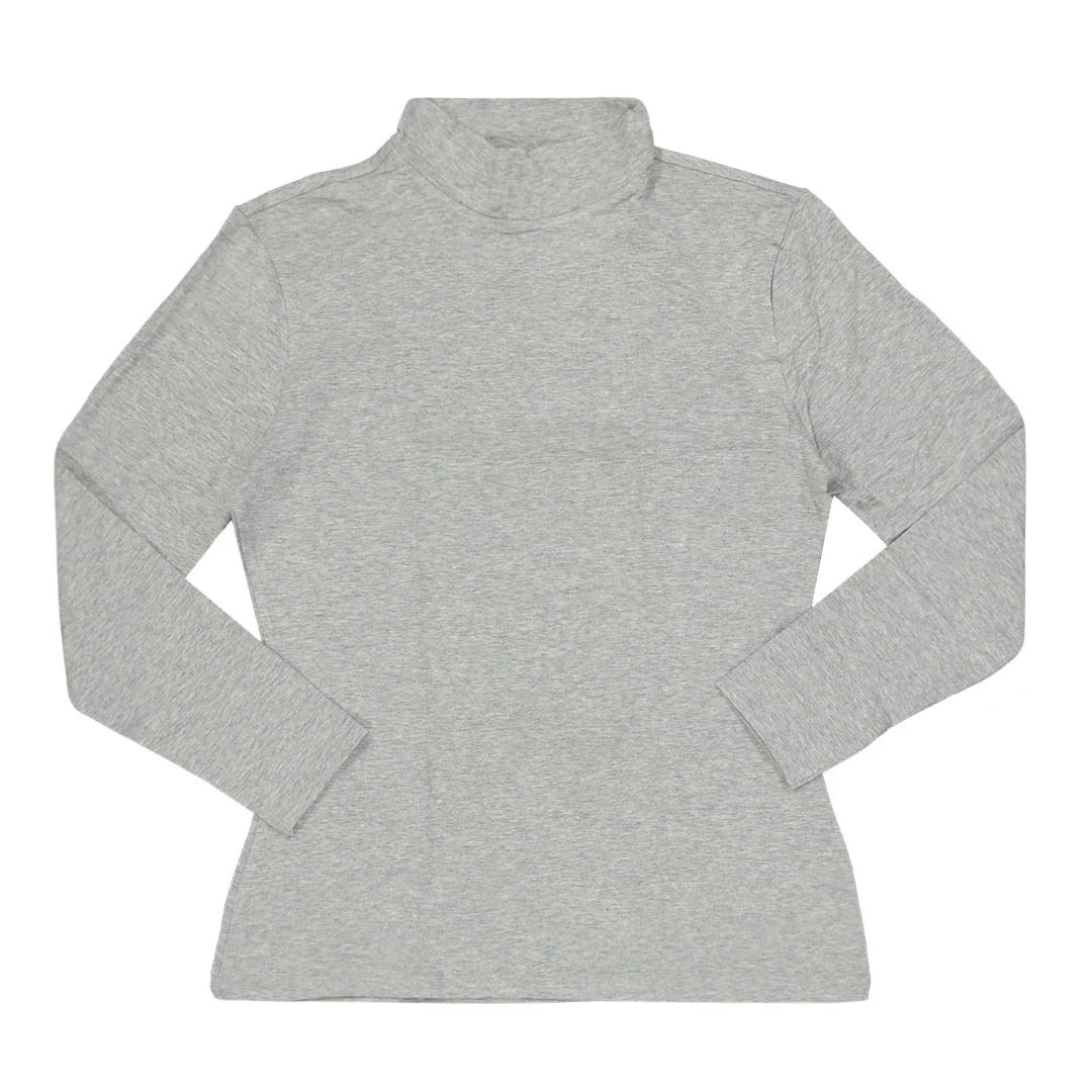 Heat Ultra - Women's Long Sleeve Mock Neck Top (95502 GRY)