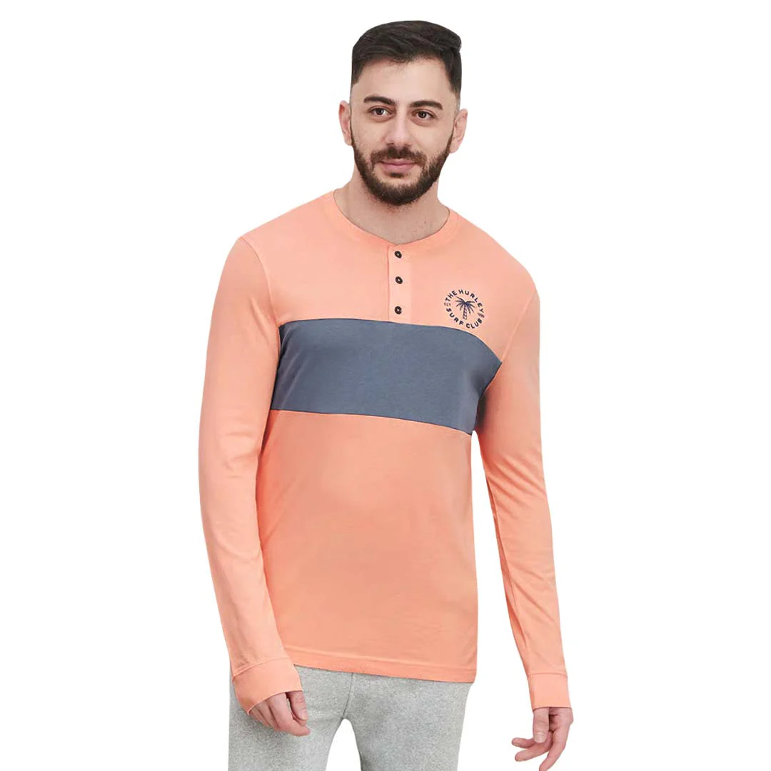 Hurley - Men's Community Fresh Long Sleeve Henley T-Shirt (HSP22VMT-03978 821) - Image 2