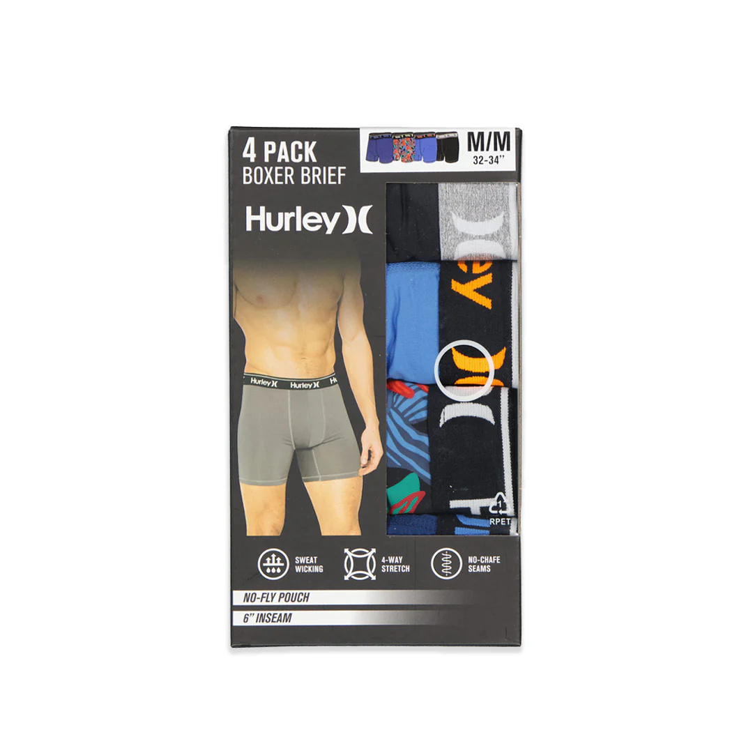 Hurley - Men's Regrind 4 Pack Boxer Brief (HUFA25M156380 421) - Image 2