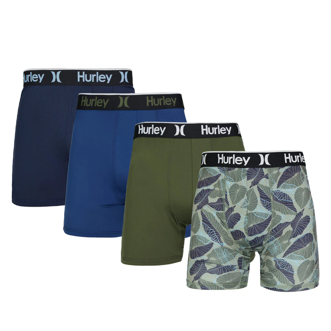 Hurley - Men's Regrind 4 Pack Boxer Brief (HUFA25M156380 422)