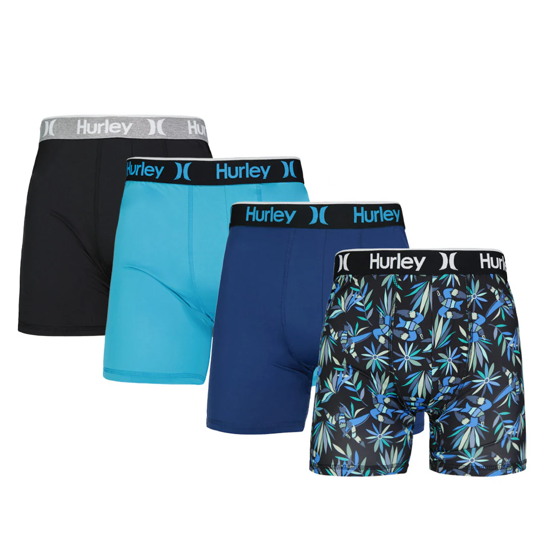 Hurley - Men's Regrind 4 Pack Boxer Brief (HUSP25M154803 421)