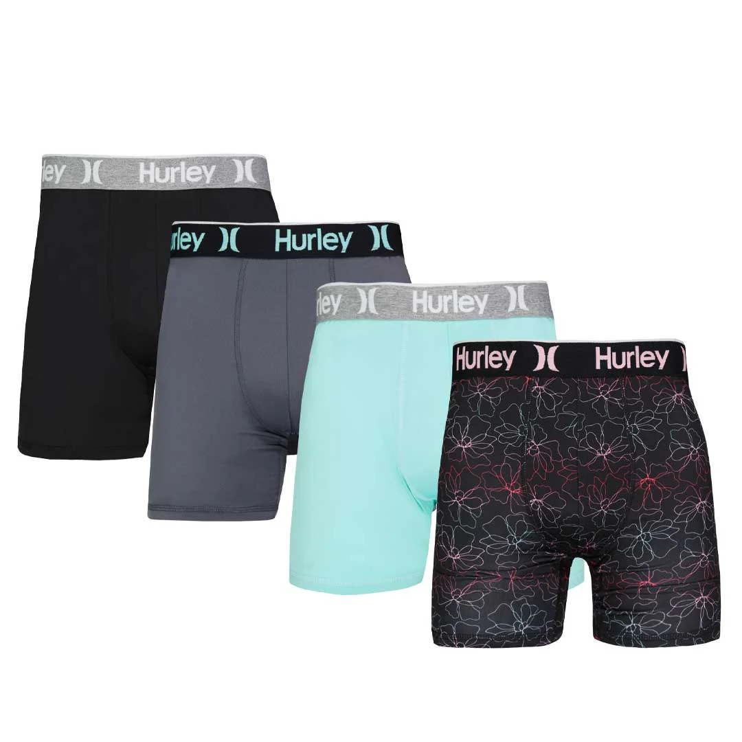 Hurley - Men's Regrind 4 Pack Boxer Brief (HUSP25M154803 440)