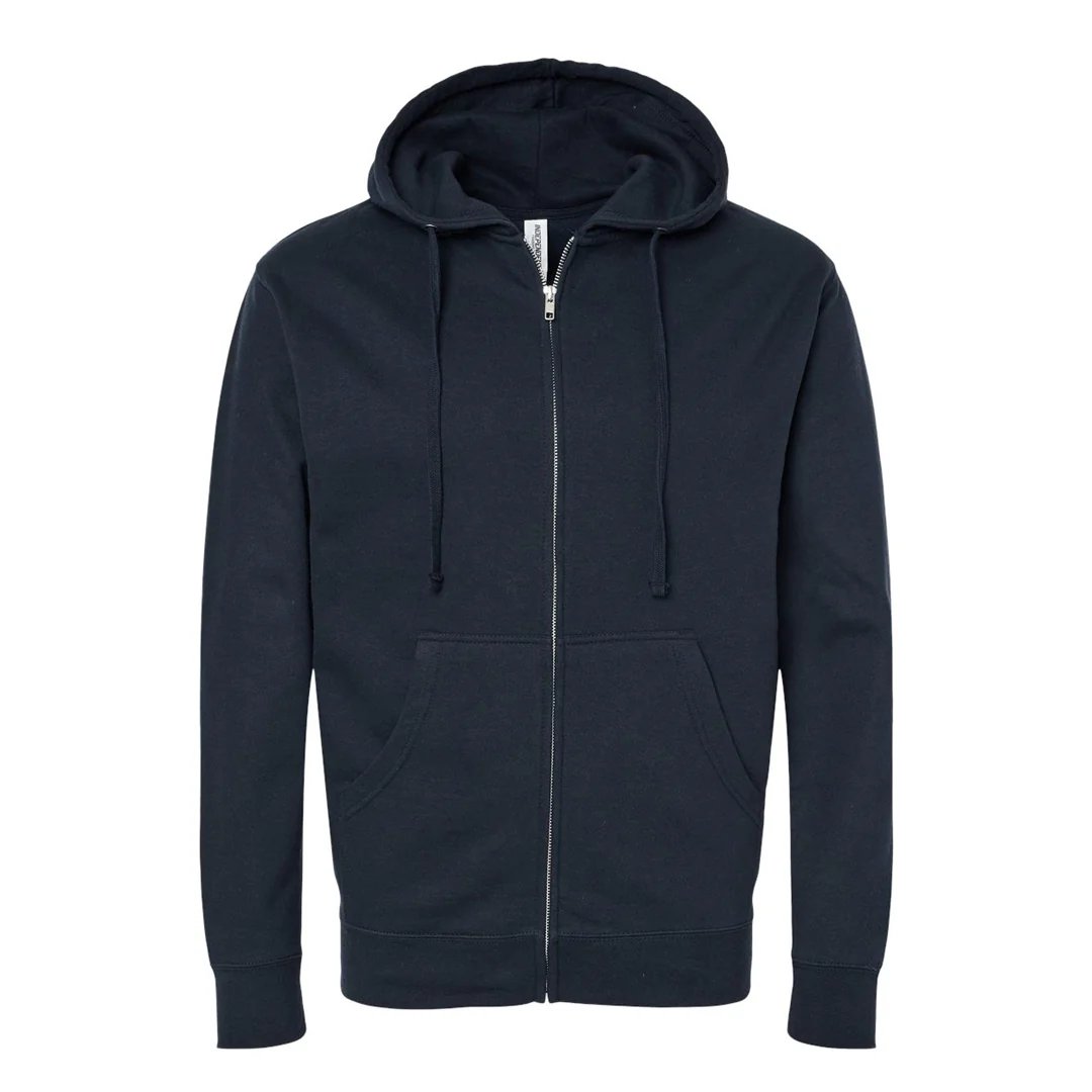 Independent Trading Company - Men's Fleece Full Zip Hoodie (SS4500ZP NVY)
