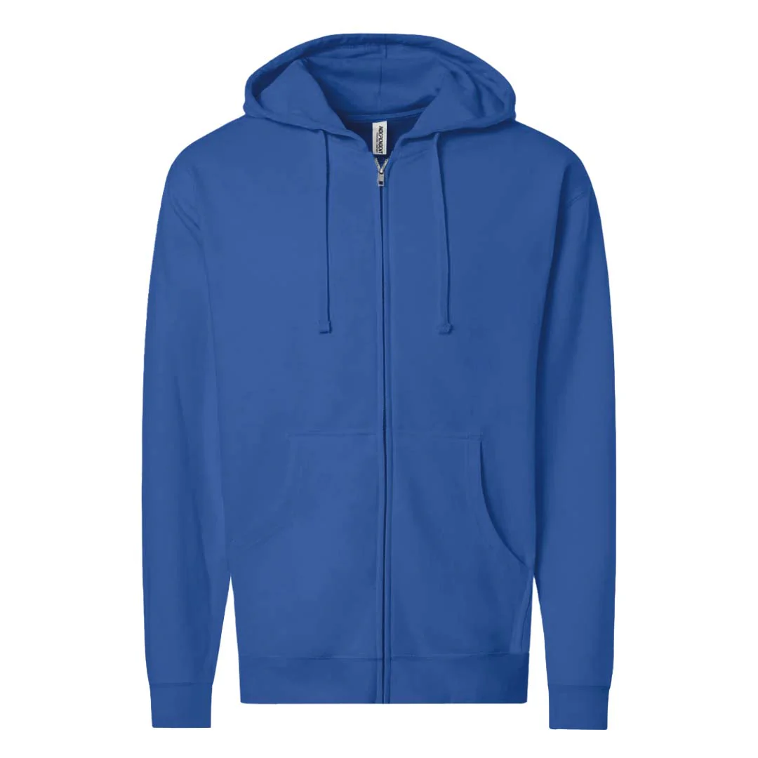 Independent Trading Company - Men's Fleece Full Zip Hoodie (SS4500ZP ROY)
