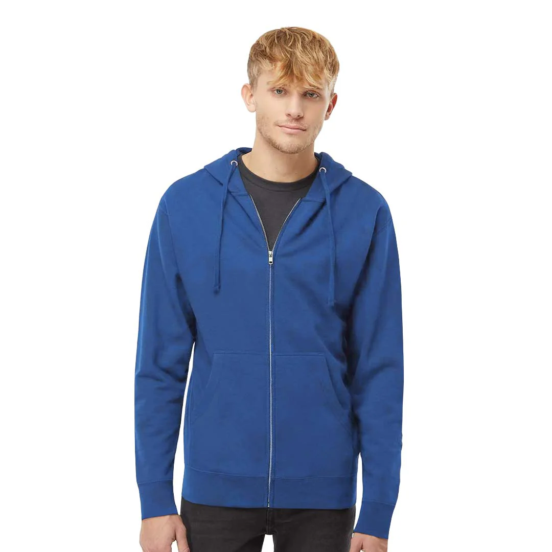 Independent Trading Company - Men's Fleece Full Zip Hoodie (SS4500ZP ROY) - Image 2