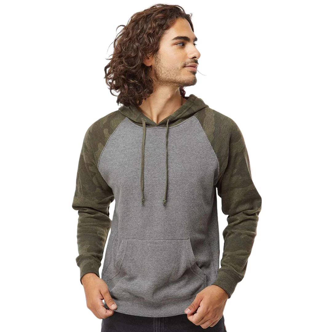 Independent Trading Company - Unisex Raglan Hoodie (PRM33SBP NIFC) - Image 2