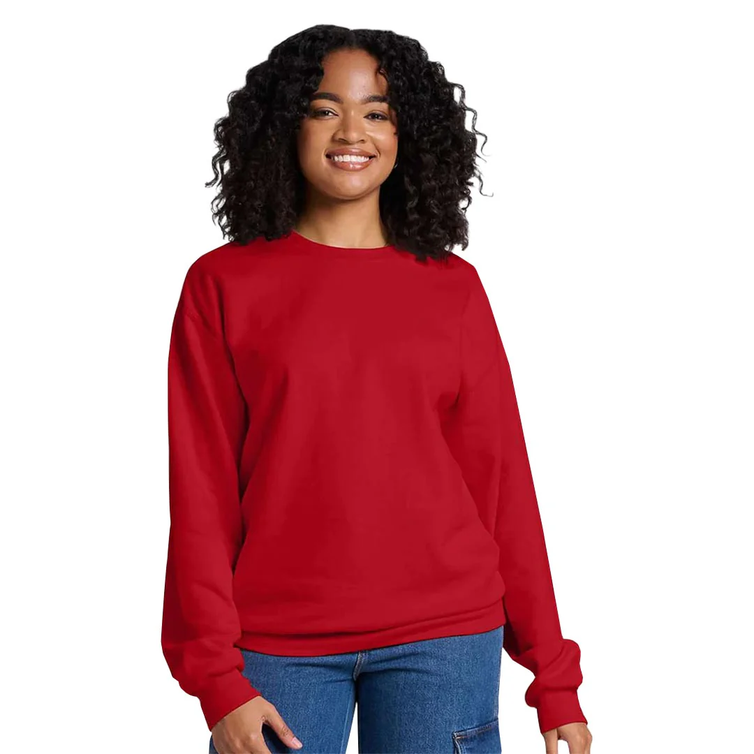 Jerzees - Unisex Ultimate CVS Crewneck Sweatshirt (IC48MR RED) - Image 2