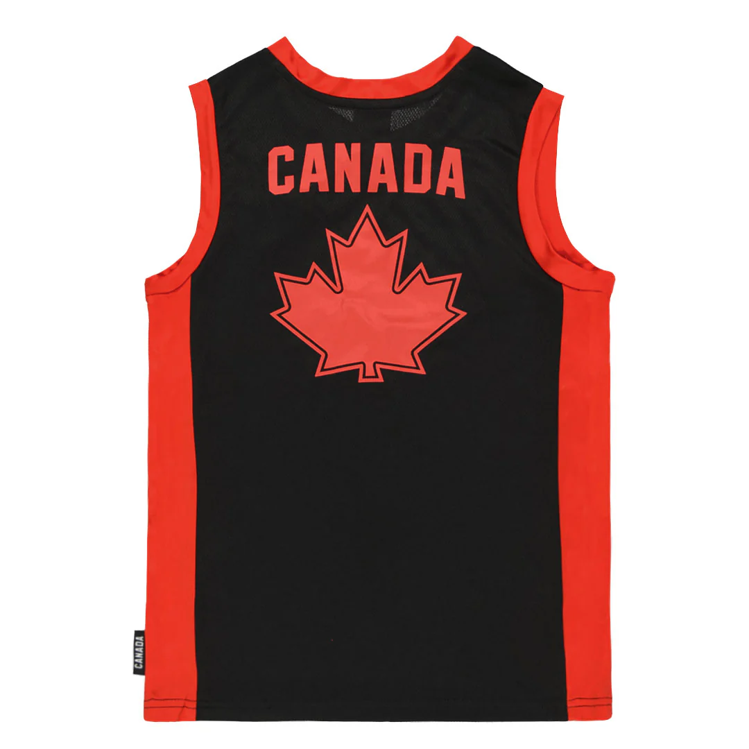 Kids’ (Junior) Team Canada Jersey Tank Top (XTXT24FYAKHA1WC 00BLK) - Image 2
