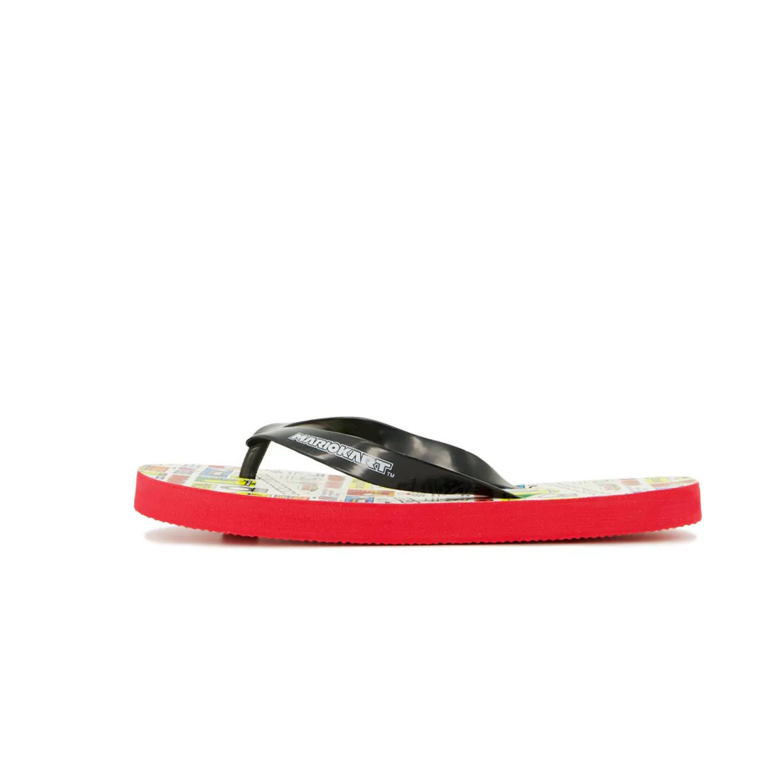 Kids' (Preschool) Super Mario Nintendo Mario Kart Beach Flip Flop Sandals (FBS3677ANI BLK) - Image 4