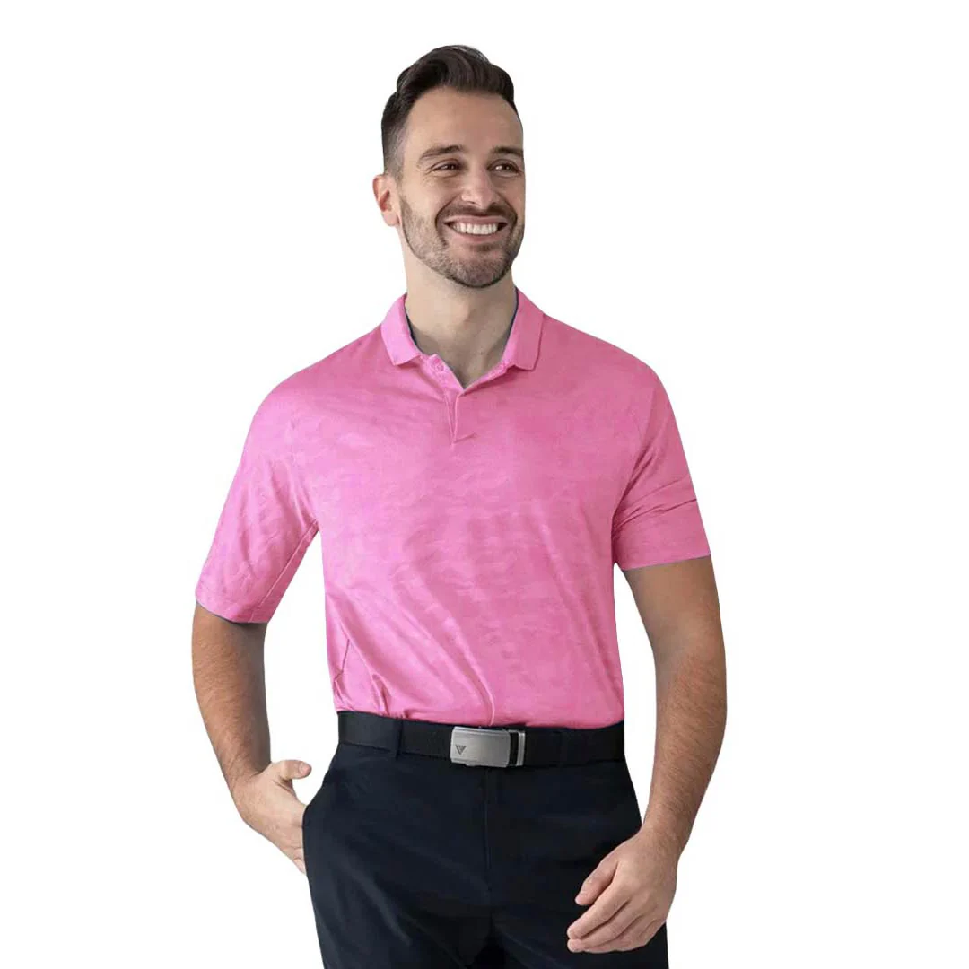 Levelwear - Men's Carter Polo (BQ50L PNK) - Image 2