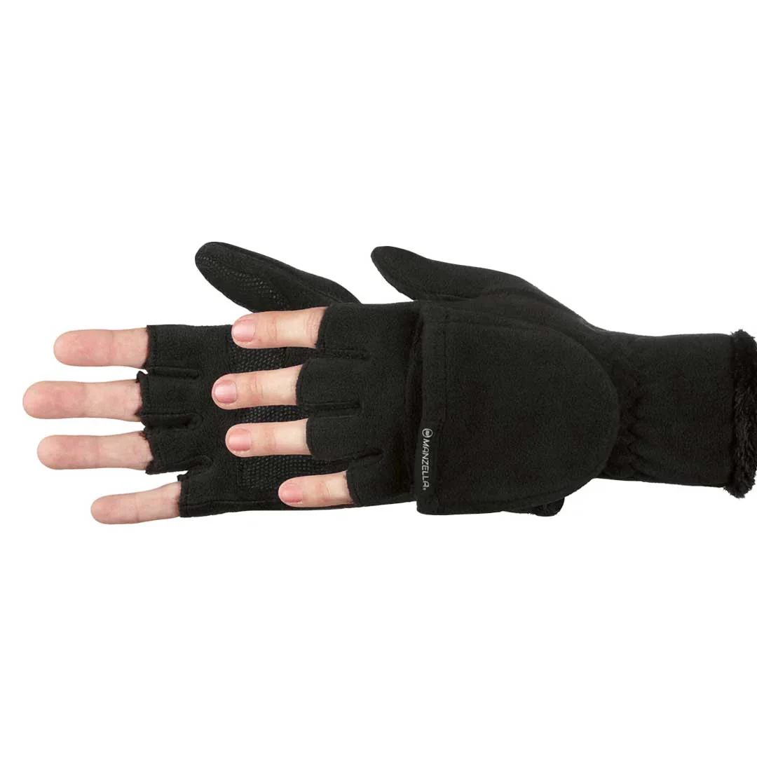 Manzella - Women's Madison Convertible Outdoor Gloves (O480W BLK) - Image 2