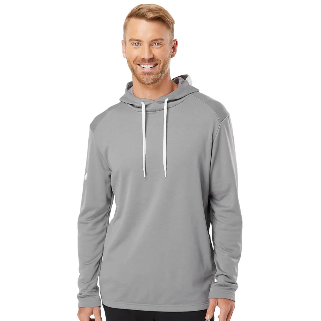 adidas - Men's Textured Midweight Hoodie (GU3939 GRY) - Image 2