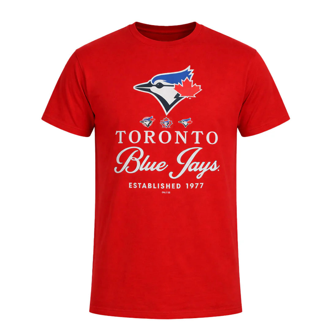 MLB - Men's Toronto Blue Jays Retro Stamps T-Shirt (XVML0LXMSC3A1PB 62RED)