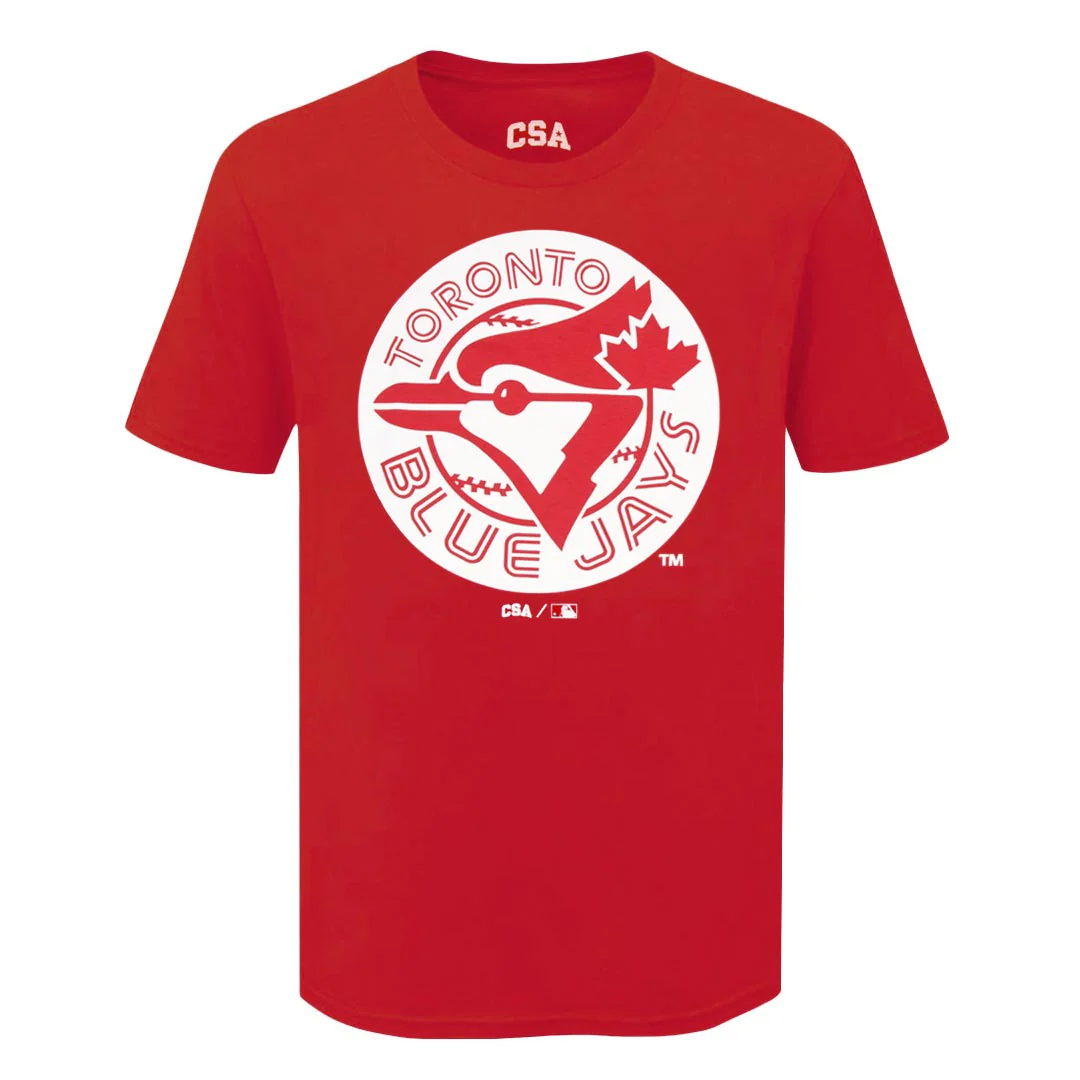 MLB - Men's Toronto Blue Jays Vintage Big Logo T-Shirt (XVML0LVMSC3A1PB 62RED)