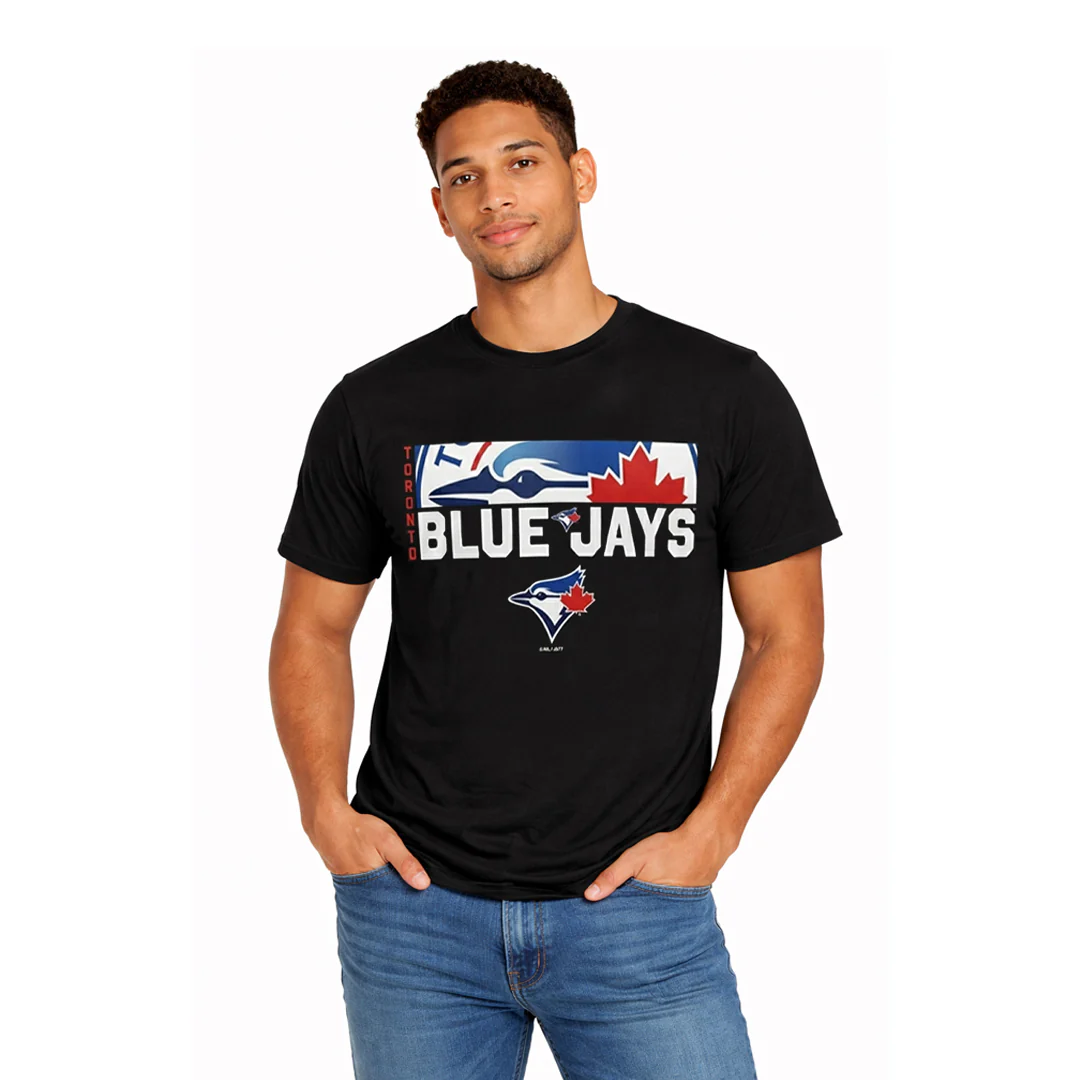 MLB - Men's Toronto Blue Jays Zoom View T-Shirt (XVML0LKMSC3A1PB 00BLK) - Image 2