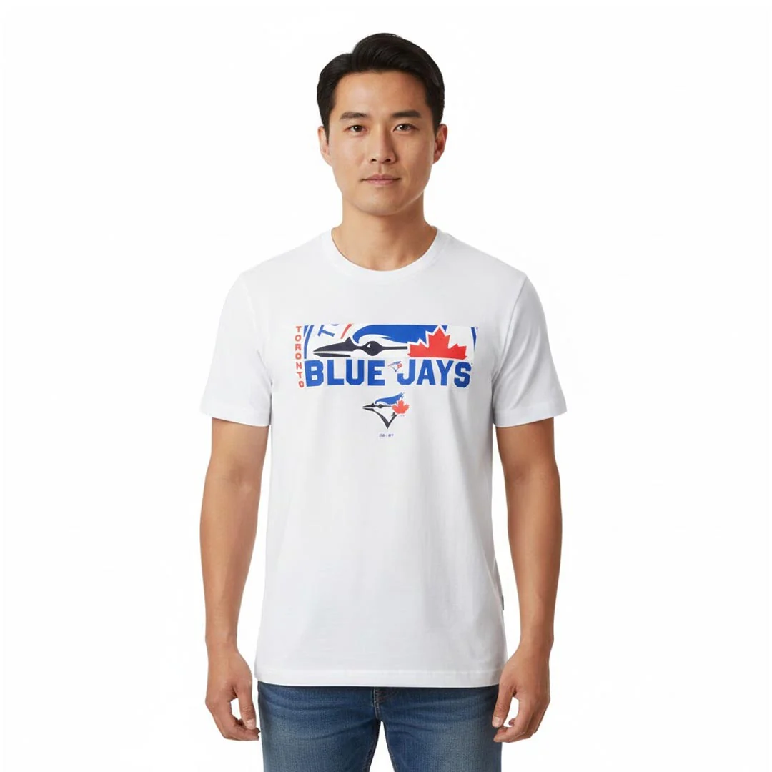 MLB - Men's Toronto Blue Jays Zoom View T-Shirt (XVML0LMMSC3A1PB 10WHT) - Image 2