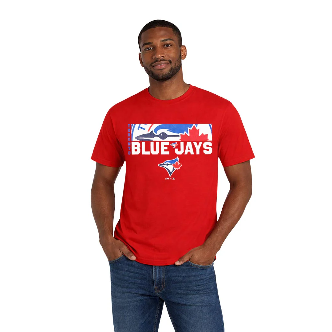 MLB - Men's Toronto Blue Jays Zoom View T-Shirt (XVML0LNMSC3A1PB 62RED) - Image 2