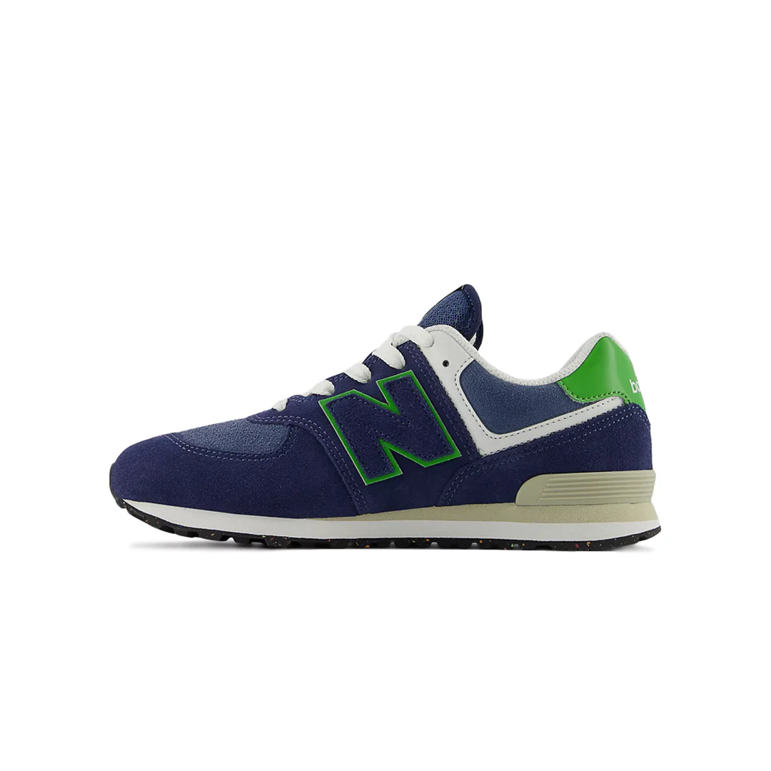 New Balance - Kids' (Junior) 574 Shoes (Wide) (GC574QBL-W) - Image 2