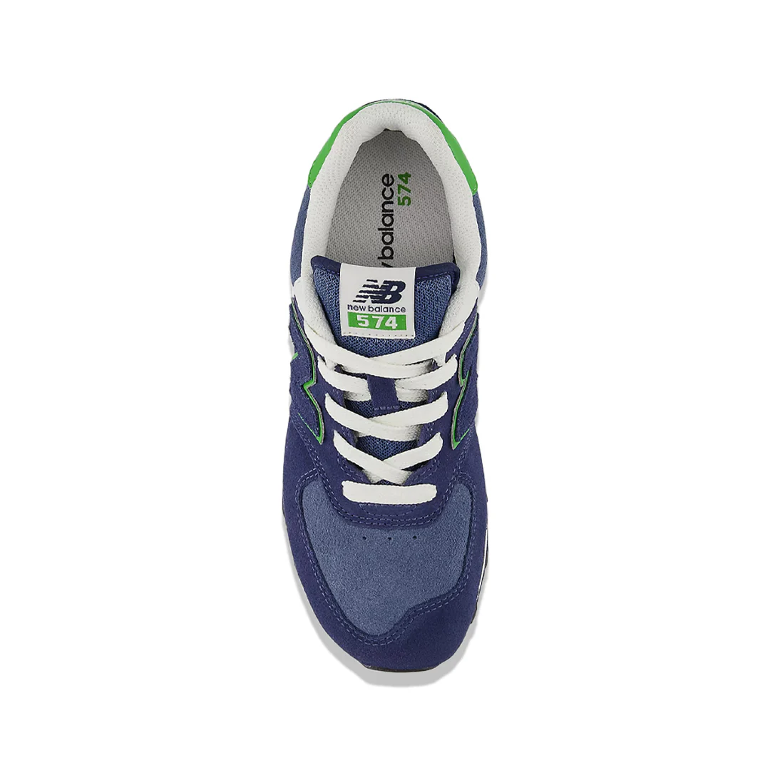 New Balance - Kids' (Junior) 574 Shoes (Wide) (GC574QBL-W) - Image 3