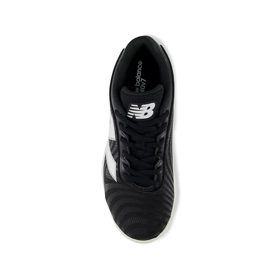 New Balance - Kids' (Preschool & Junior) 4040v7 Rubber-Molded Baseball Cleats (J4040BK7-M) - Image 4