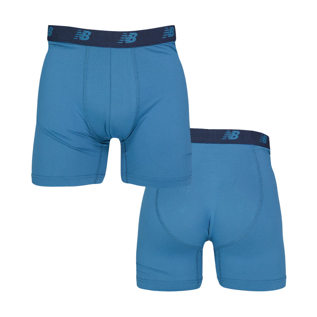 New Balance - Men's 4 Pack Mesh Boxer Brief (NB3015-4-0100N) - Image 4