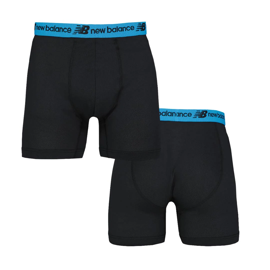 New Balance - Men's 4 Pack Mesh Boxer Brief (NB3015-4-3474N) - Image 4