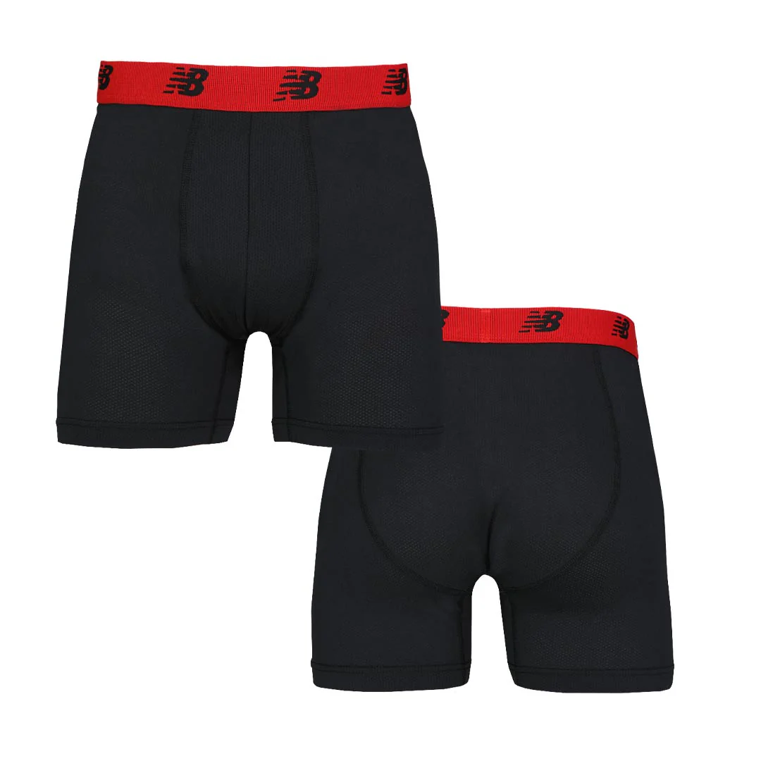 New Balance - Men's 4 Pack Mesh Boxer Brief (NB3015-4-3474N) - Image 5