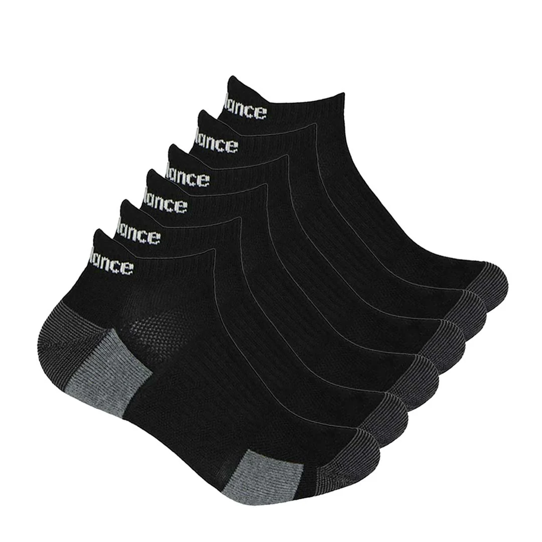 New Balance - Men's Essentials No Show Tab 6 Pack Socks (LAS83156 BK)