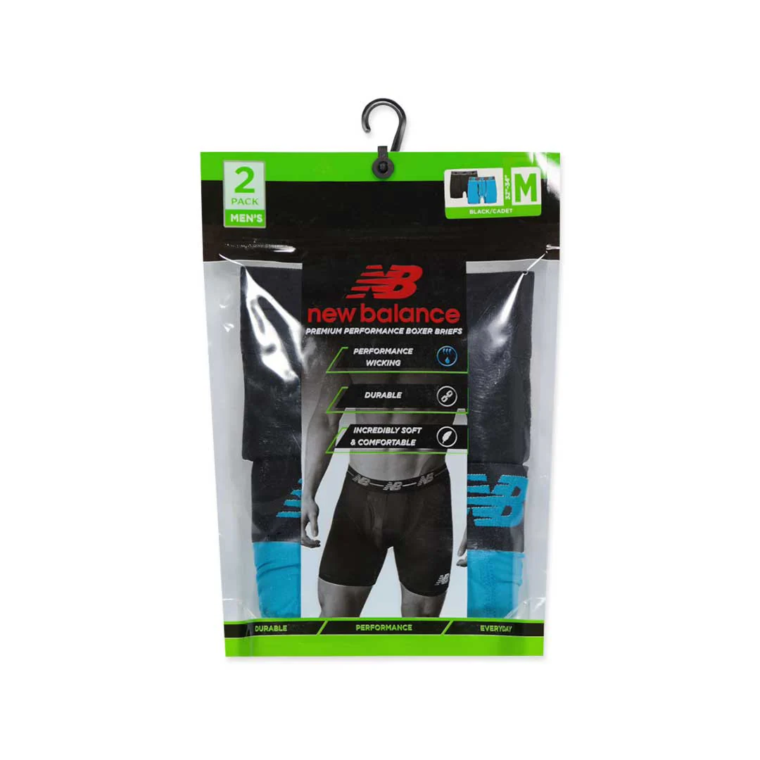 New Balance - Men's Premium 2 Pack Boxer Brief (NB3001-2 477N) - Image 2