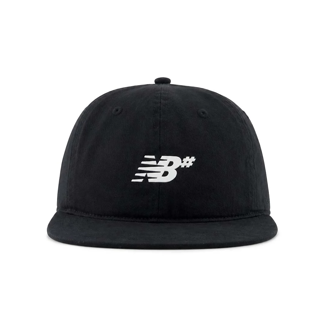 New Balance - Unisex Numeric 6 Panel Deconstructed Hat (LAH43007 BK)