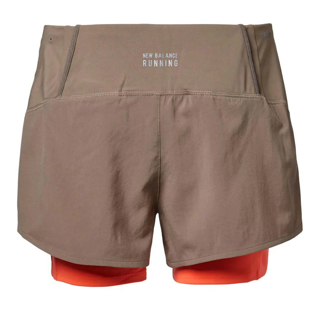 New Balance - Women's 2 in 1 Running Shorts (WS21271 MS) - Image 2