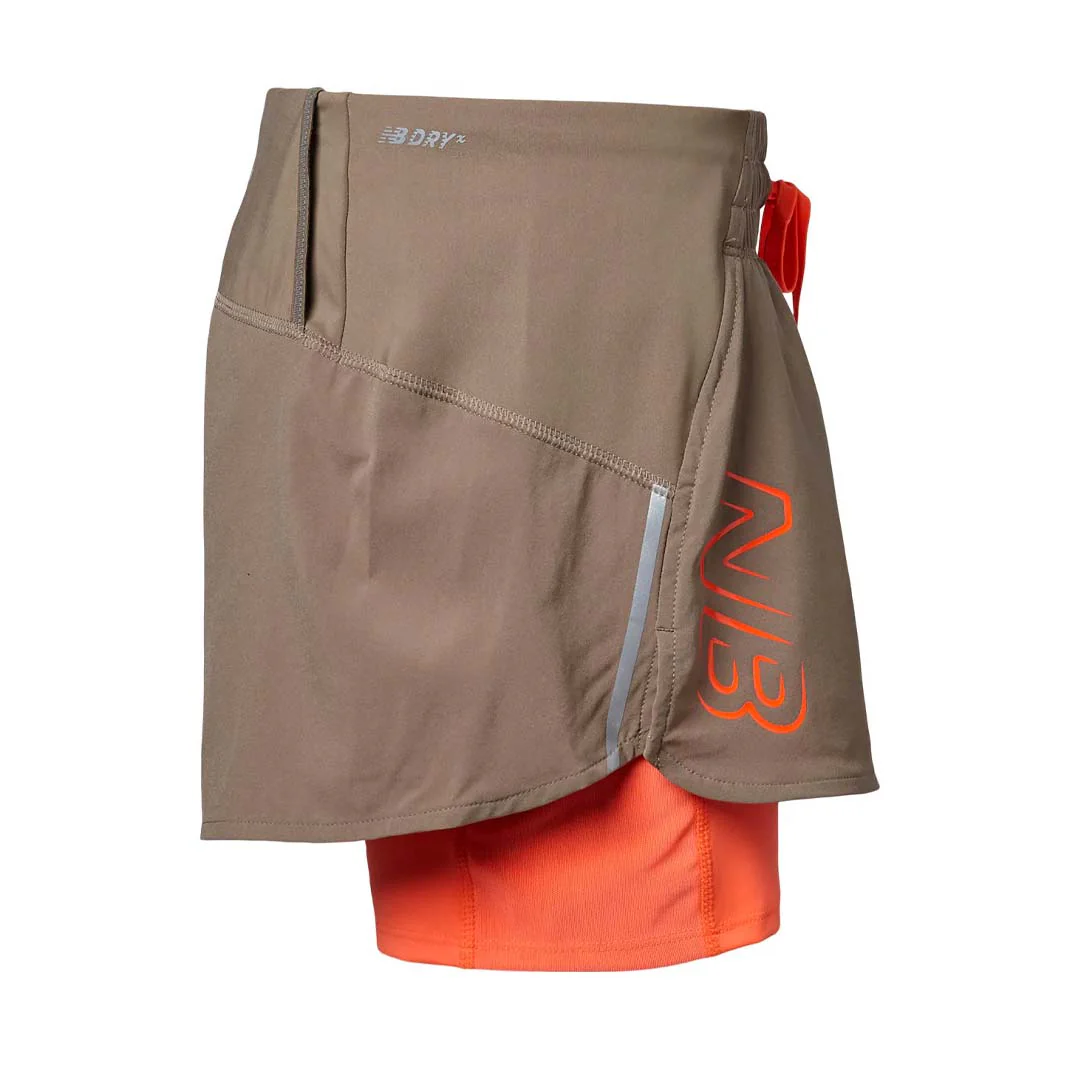 New Balance - Women's 2 in 1 Running Shorts (WS21271 MS) - Image 3