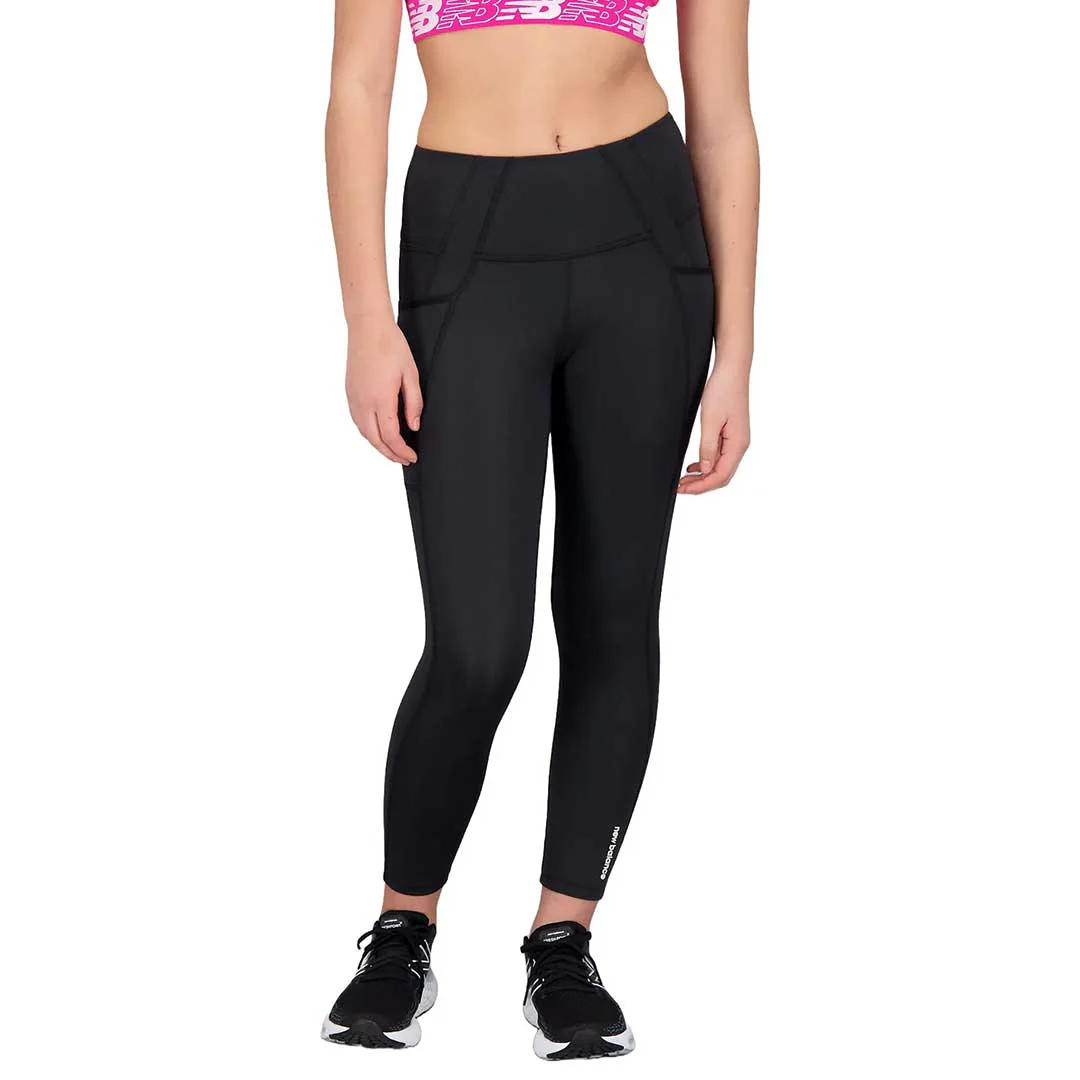 New Balance - Women's High Rise Pocket Crop Tights (WP21126 BK) - Image 2