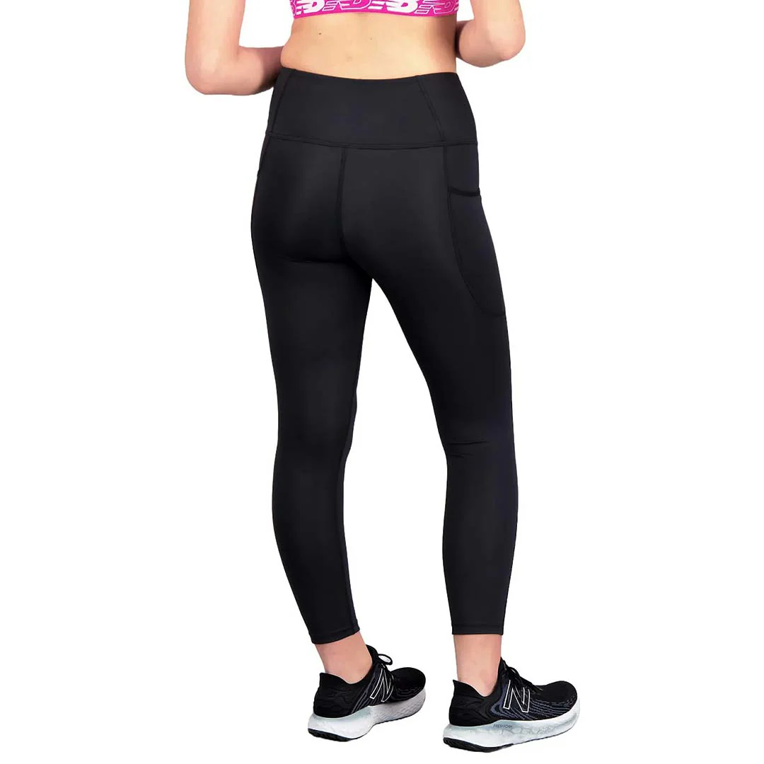 New Balance - Women's High Rise Pocket Crop Tights (WP21126 BK) - Image 4