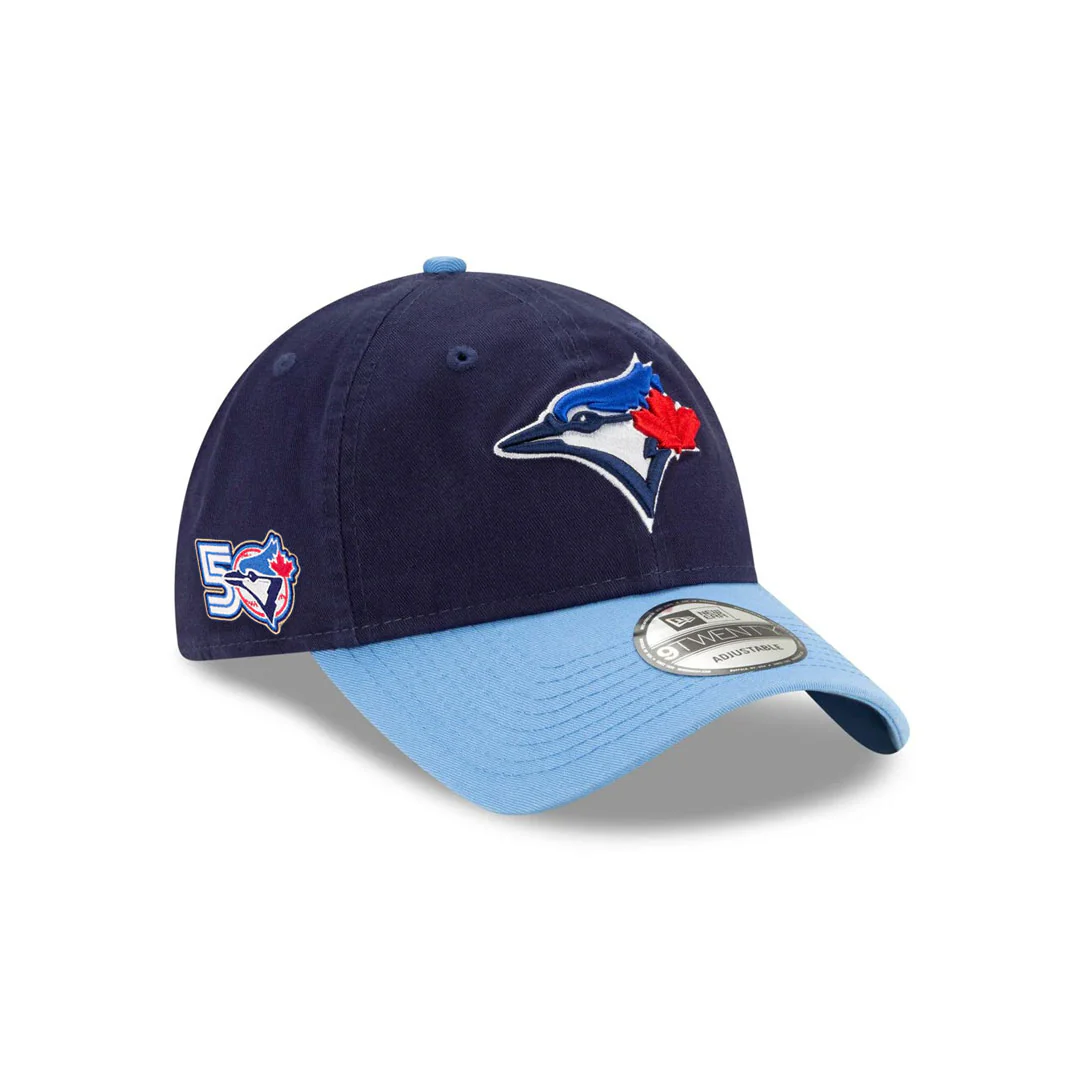 New Era - Toronto Blue Jays 50th Season Side Patch 9TWENTY Adjustable Hat (60960515) - Image 2